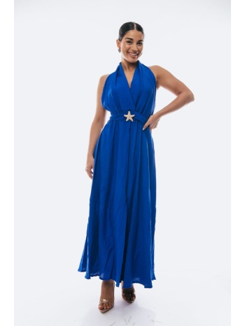 φορεμα με ανοιχτη πλατη μπλε ρουα μπλε ρουά σε προσφορά