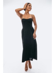 φορεμα με τιραντες μαύρο