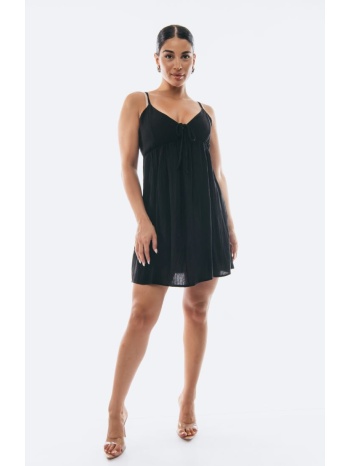 φορεμα κοντο με τιραντες μαύρο σε προσφορά