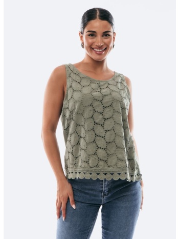 μπλουζα αμανικη κιπουρ χακί σε προσφορά