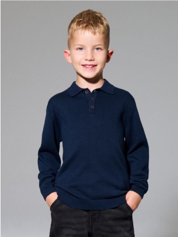 sinsay - βαμβακερό πουλόβερ - ναυτικο μπλε