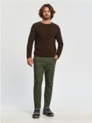 sinsay - παντελόνι με τσέπες - καφετι πρασινο