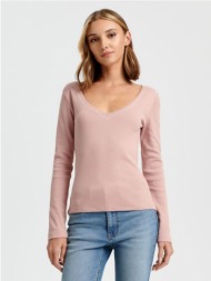 sinsay - μακρυμάνικη πουκαμίσα - ροζ