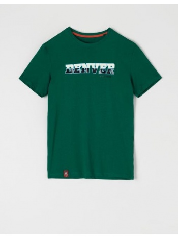sinsay - μακρυμάνικη μπλούζα με τύπωμα - πρασινο