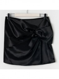 sinsay - mini φούστα με λεπτομέρεια από φιόγκο - μαυρο