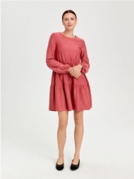 sinsay - mini φόρεμα babydoll - θαμπο ροζ