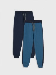 sinsay - σετ με 2 παντελόνια φόρμας jogger - mid blue