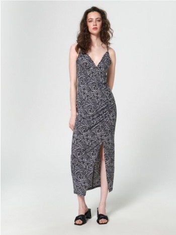 sinsay - maxi φόρεμα με σκίσιμο - πολυχρωμο σε προσφορά