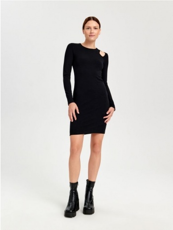 sinsay - mini φόρεμα με λεπτομέρεια από άνοιγμα - μαυρο σε προσφορά