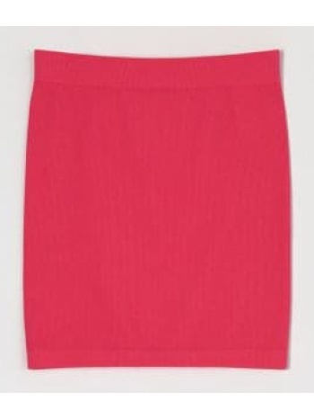 sinsay - mini φούστα με ύφανση ριμπ - εντονο ροζ σε προσφορά