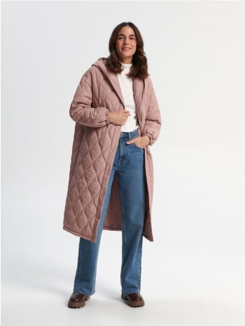 sinsay - παλτό oversize - θαμπο ροζ σε προσφορά