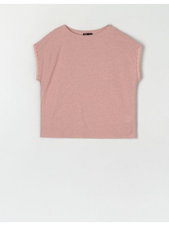 sinsay - μπλούζα oversize - ροζ