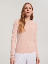 sinsay - απαλό ζέρσεϊ πουλόβερ - ροζ παστελ