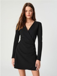 sinsay - mini φόρεμα με σούρες - μαυρο