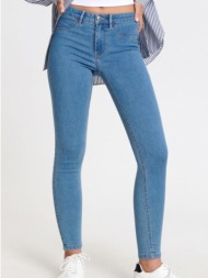 sinsay - τζιν παντελόνι skinny με κανονική μέση - μπλε