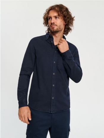 sinsay - πουκάμισο regular fit - ναυτικο μπλε σε προσφορά