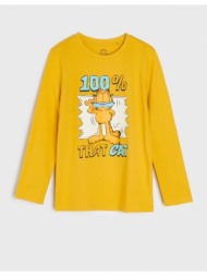 sinsay - μακρυμάνικη μπλούζα garfield - κιτρινο