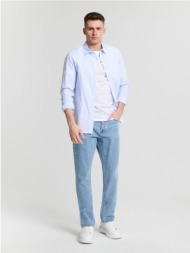 sinsay - τζιν παντελόνι regular - μπλε τζιν