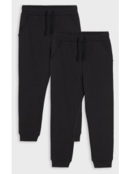 sinsay - σετ με 2 παντελόνια φόρμας jogger - μαυρο