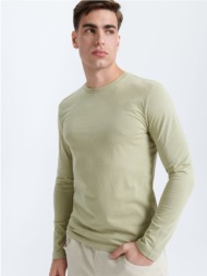 sinsay - μακρυμάνικη μπλούζα - ανοιχτο πρασινο