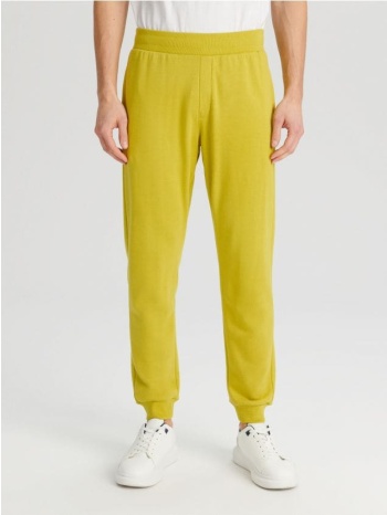 sinsay - παντελόνι φόρμας jogger - κιτρινο πρασινο