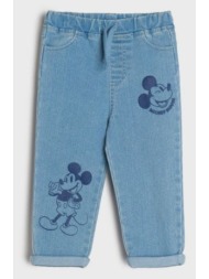 sinsay - τζιν παντελόνι jogger mickey mouse - μπλε