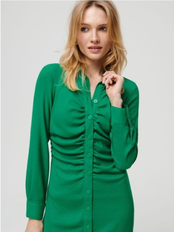 sinsay - mini φόρεμα-πουκάμισο - ανοιχτο πρασινο σε προσφορά