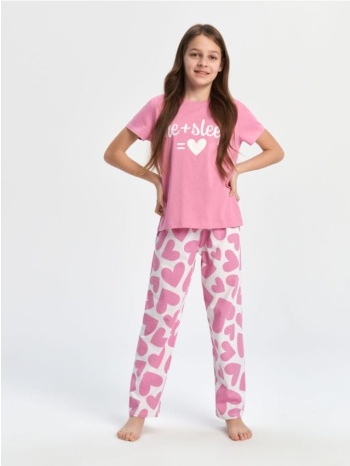 sinsay - πιτζάμες - ροζ παστελ