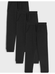 sinsay - σετ με 3 παντελόνια φόρμας jogger - μαυρο