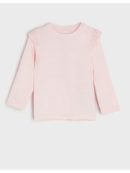 sinsay - μακρυμάνικη μπλούζα - ροζ παστελ