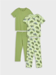sinsay - σετ με 2 ζεύγη πιτζάμες - ανοιχτο πρασινο