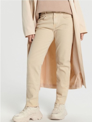 sinsay - ψηλόμεσο τζιν παντελόνι straight - τζιν στο χρωμα σε προσφορά