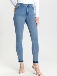 sinsay - τζιν παντελόνι skinny με κανονική μέση - μπλε τζιν