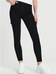 sinsay - τζιν παντελόνι skinny με κανονική μέση - μαυρο
