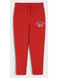 sinsay - παντελόνι φόρμας jogger - κοκκινο