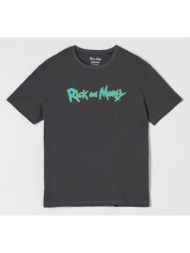 sinsay - μπλούζα rick and morty - σκουρο γκρι