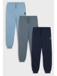 sinsay - σετ με 3 παντελόνια φόρμας jogger - μπλε παλ