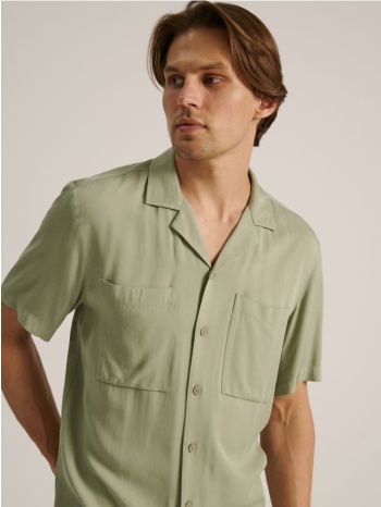 sinsay - πουκάμισο comfort fit - γαλαζοπρασινο