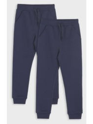 sinsay - σετ με 2 παντελόνια φόρμας jogger - ναυτικο μπλε