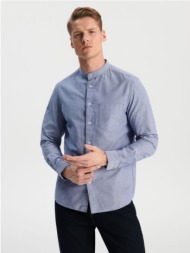 sinsay - πουκάμισο regular fit - ναυτικο μπλε
