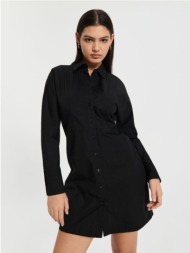 sinsay - mini φόρεμα-πουκάμισο - μαυρο