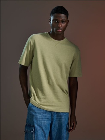 sinsay - βαμβακερή μπλούζα - ανοιχτο πρασινο