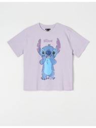 sinsay - μπλούζα stitch - λιλα