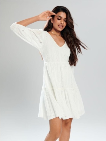 sinsay - mini φόρεμα - λευκο