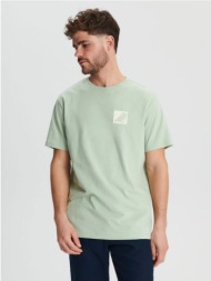 sinsay - μπλούζα με τύπωμα - πρασινο της μεντας