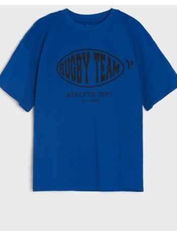 sinsay - μπλούζα με τύπωμα - μπλε