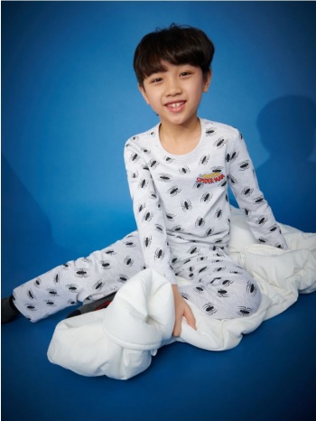 sinsay - σετ με 2 ζεύγη πιτζάμες spiderman - ανοιχτό γκρι