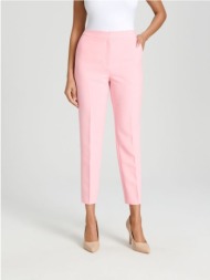 sinsay - παντελόνι cigarette - ροζ παστελ