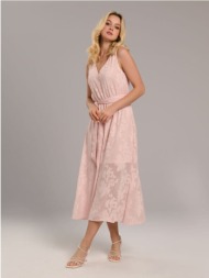 sinsay - midi φόρεμα - ροζ παστελ