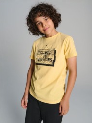 sinsay - μπλούζα με τύπωμα - ανοιχτο κιτρινο